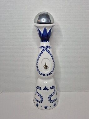 Clase Azul Tequila Empty Bottle Handpainted Collectible 15" Tall Excellent
